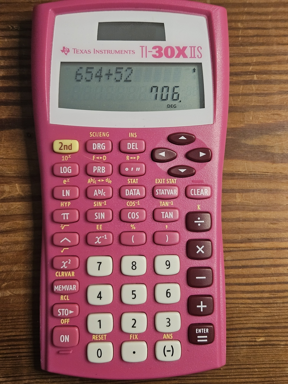 Texas Instruments TI-30X IIS Pink Scientific Calculator